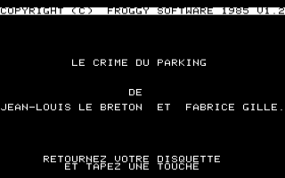 Crime du Parking, Le